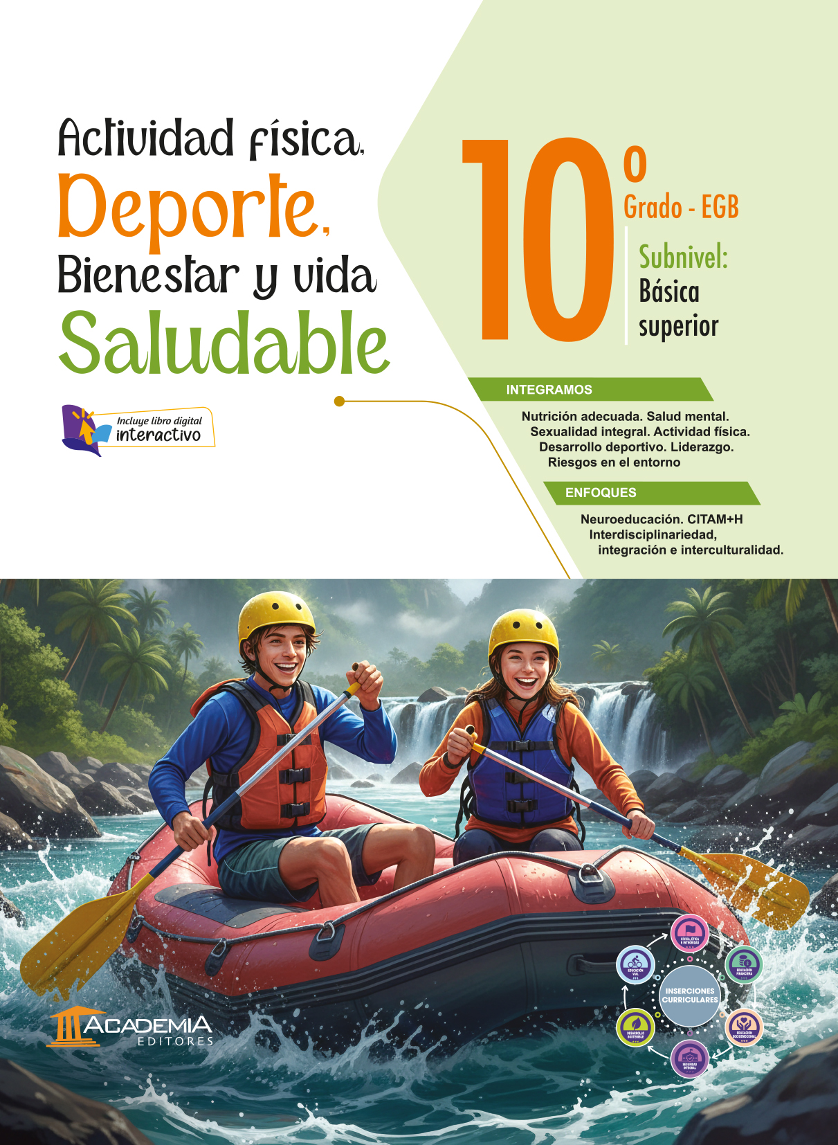 Portada de Actividad física, deporte, bienestar y vida saludable 10 EGB