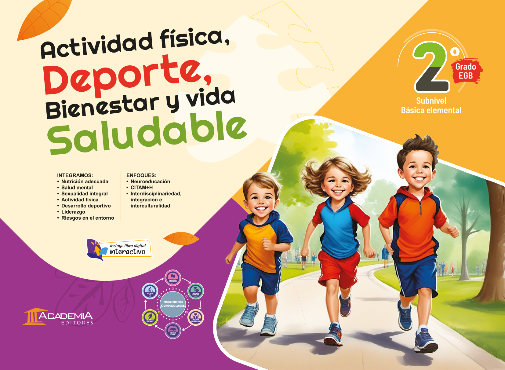 Portada de Actividad física, deporte, bienestar y vida saludable 2 EGB