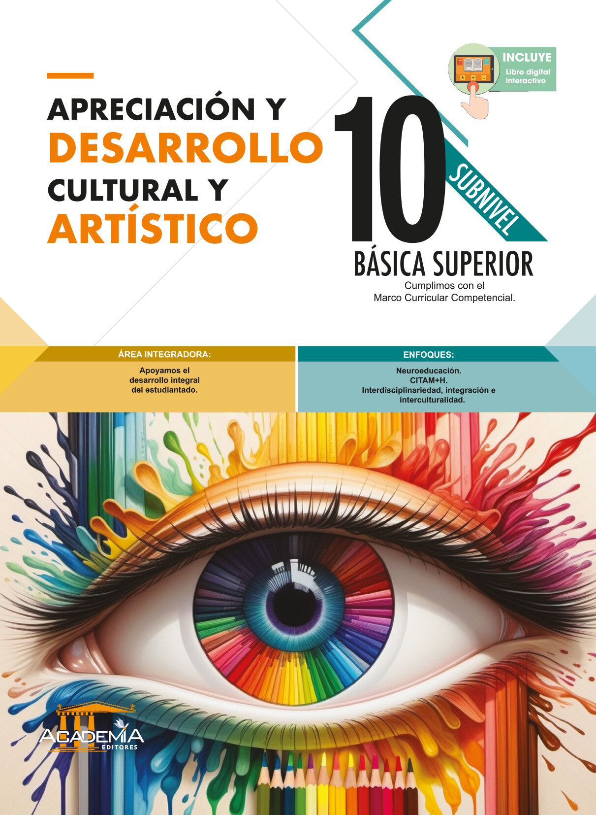 Portada de Apreciación y Desarrollo Cultural y Artístico 10 EGB - Aula Inteligente