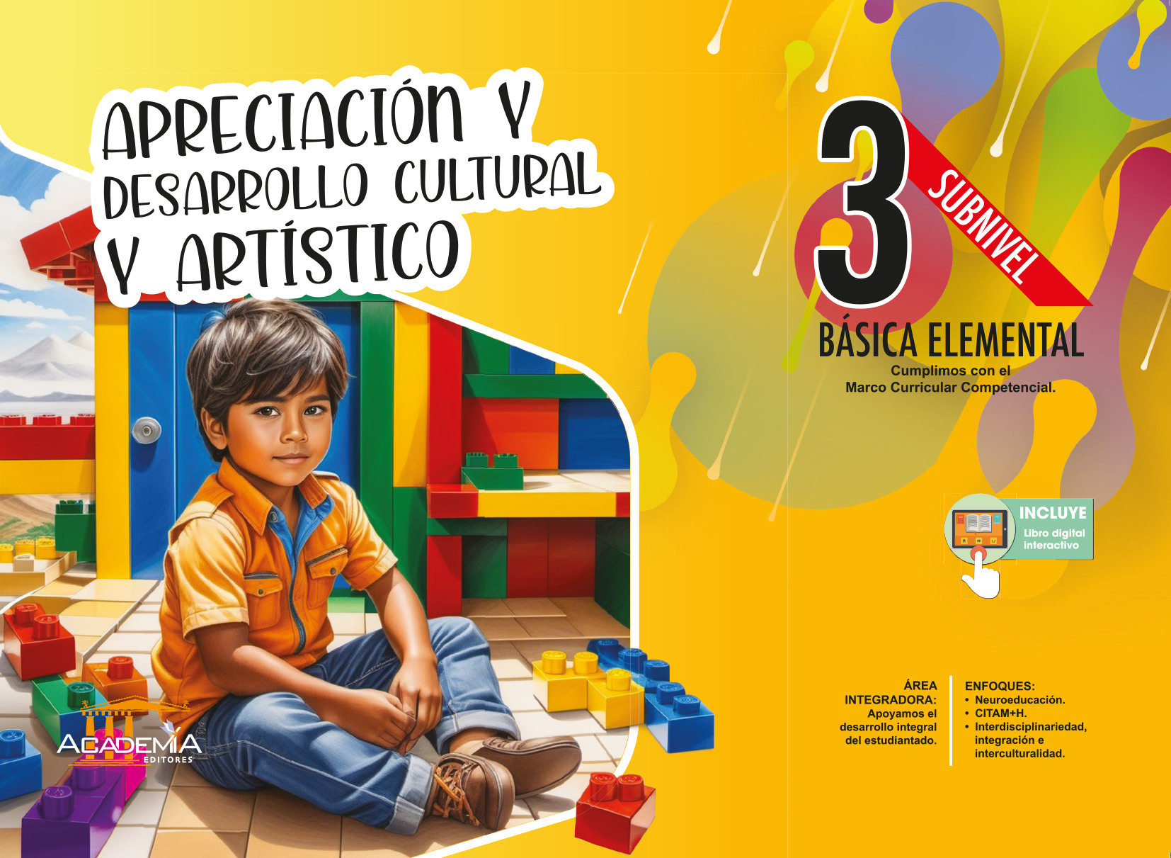 Portada de Apreciación y Desarrollo Cultural y Artístico 3 EGB - Aula Inteligente