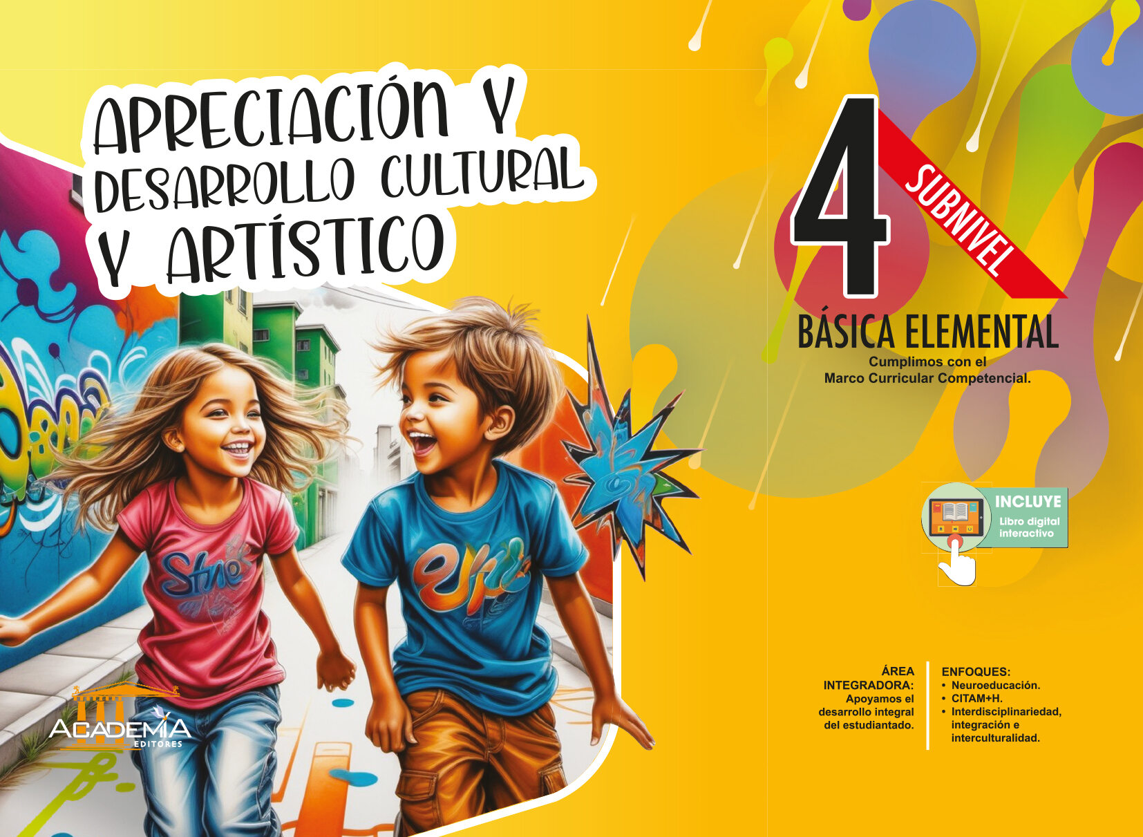 Portada de Apreciación y Desarrollo Cultural y Artístico 4 EGB - Aula Inteligente