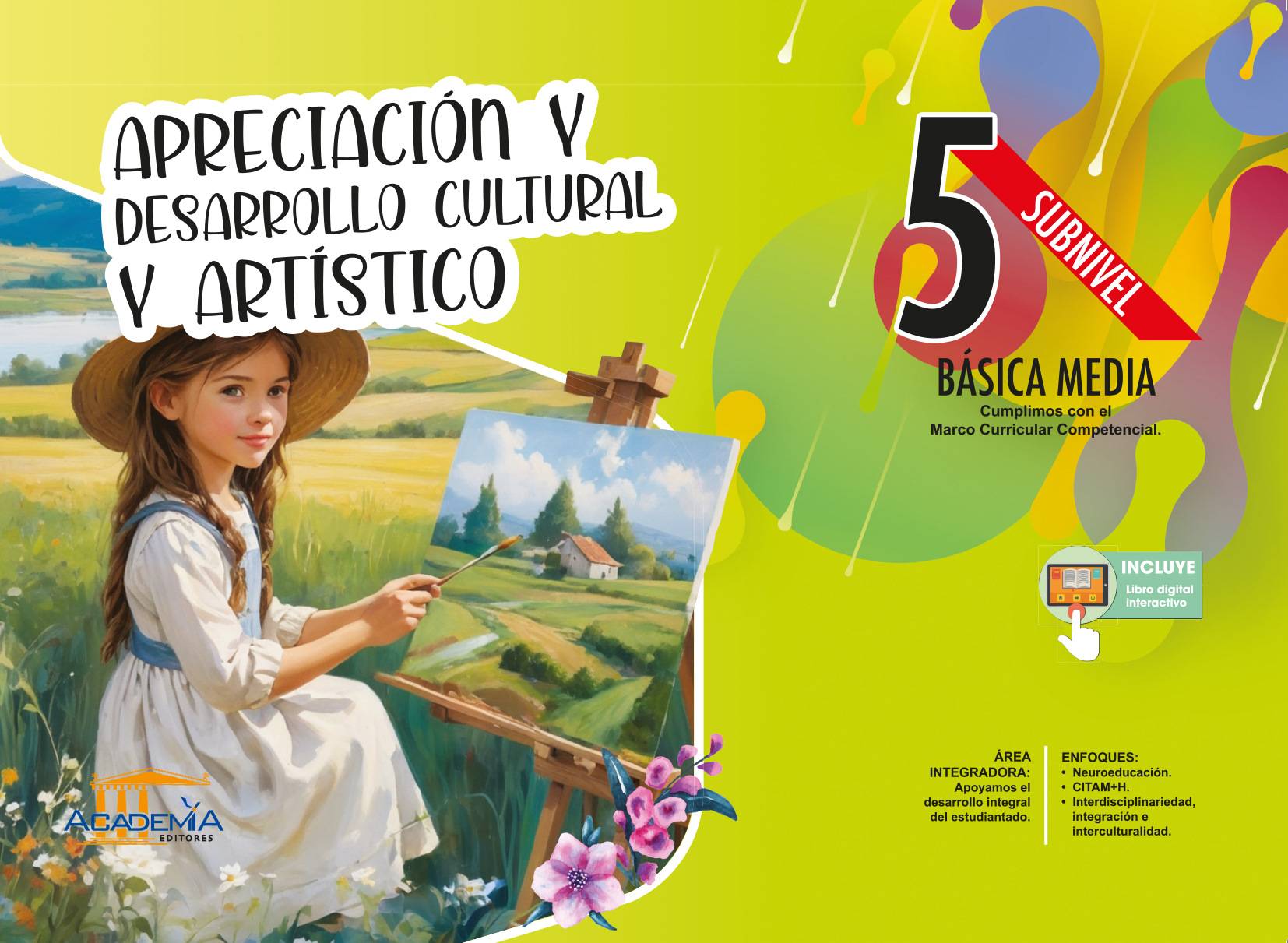 Portada de Apreciación y Desarrollo Cultural y Artístico 5 EGB - Aula Inteligente