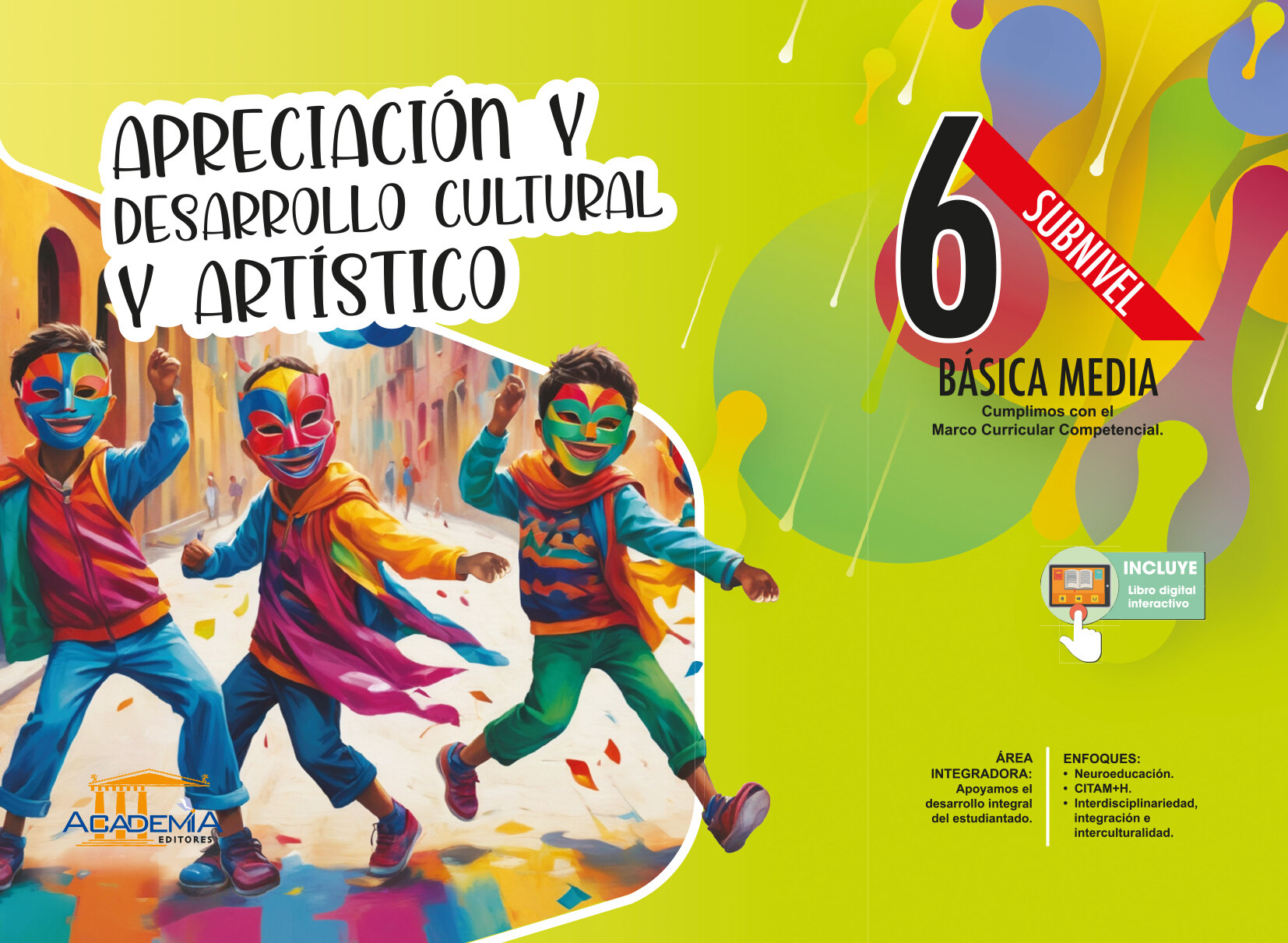 Portada de Apreciación y Desarrollo Cultural y Artístico 6 EGB - Aula Inteligente