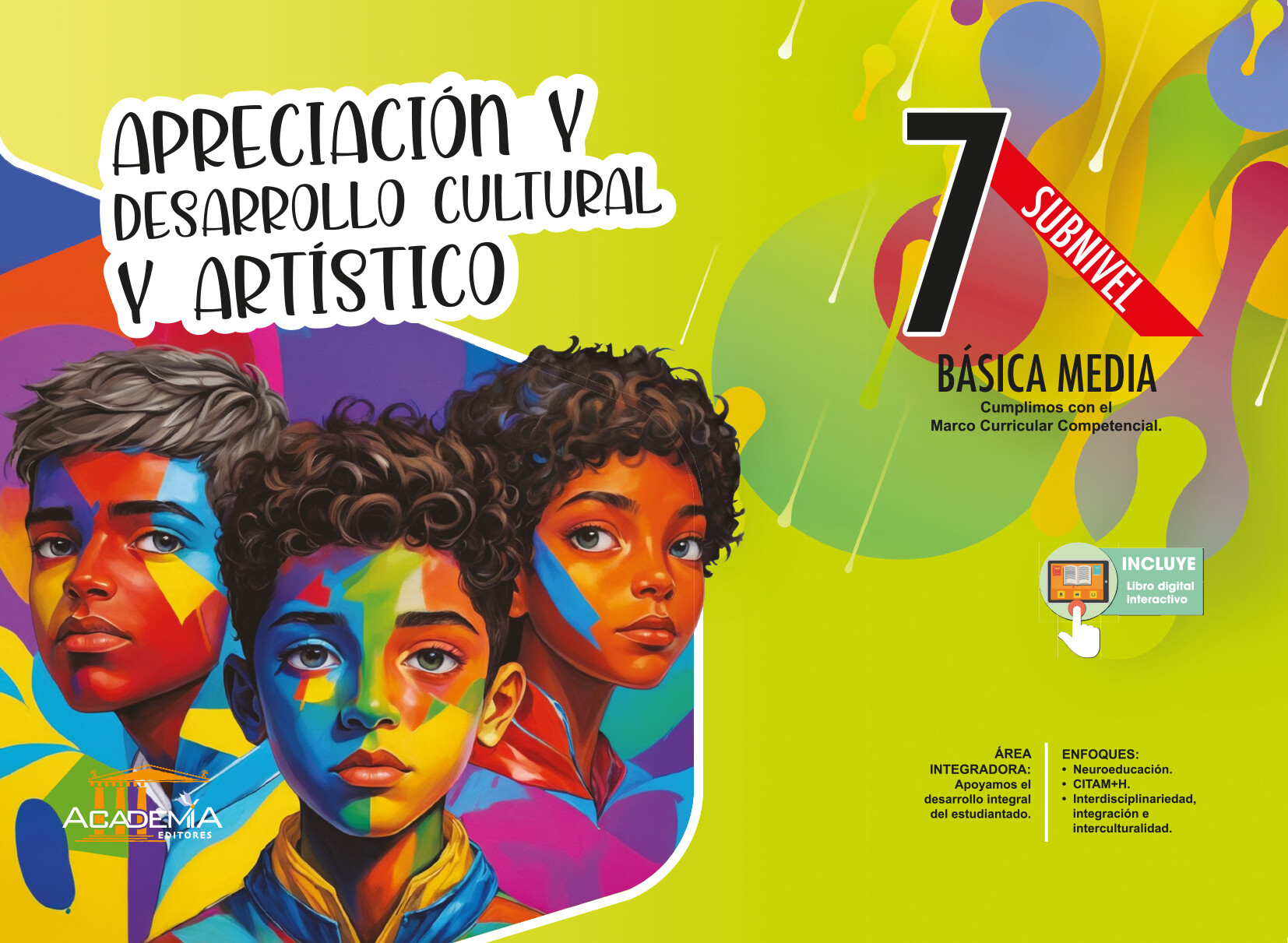 Portada de Apreciación y Desarrollo Cultural y Artístico 7 EGB - Aula Inteligente