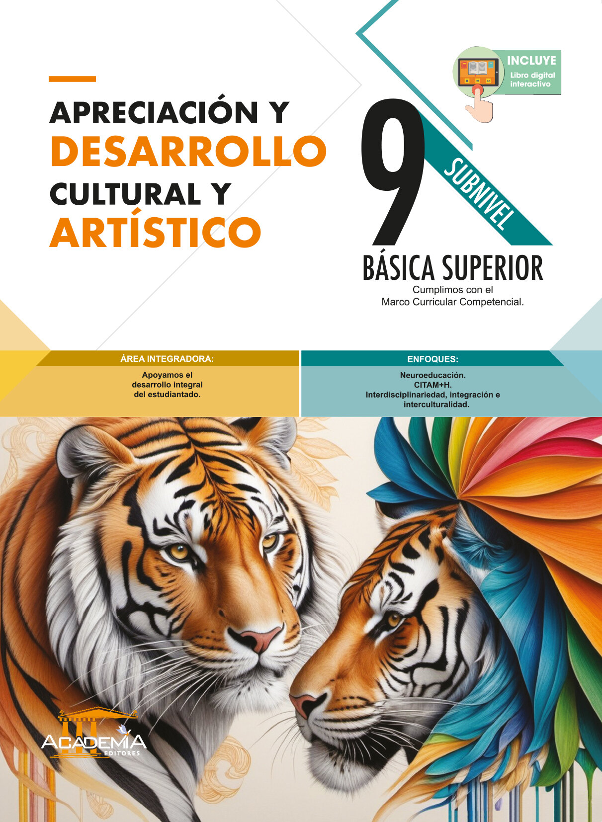 Portada de Apreciación y Desarrollo Cultural y Artístico 9 EGB - Aula Inteligente