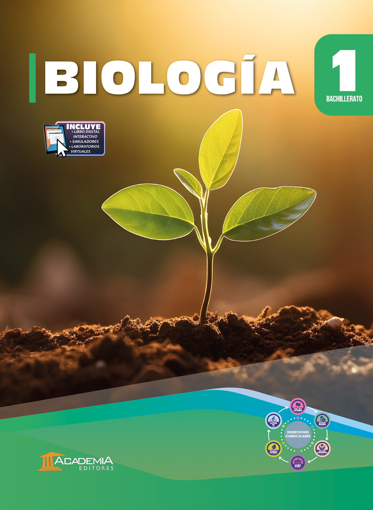 Portada de Biología 1 Bachillerato - Inserciones Curriculares
