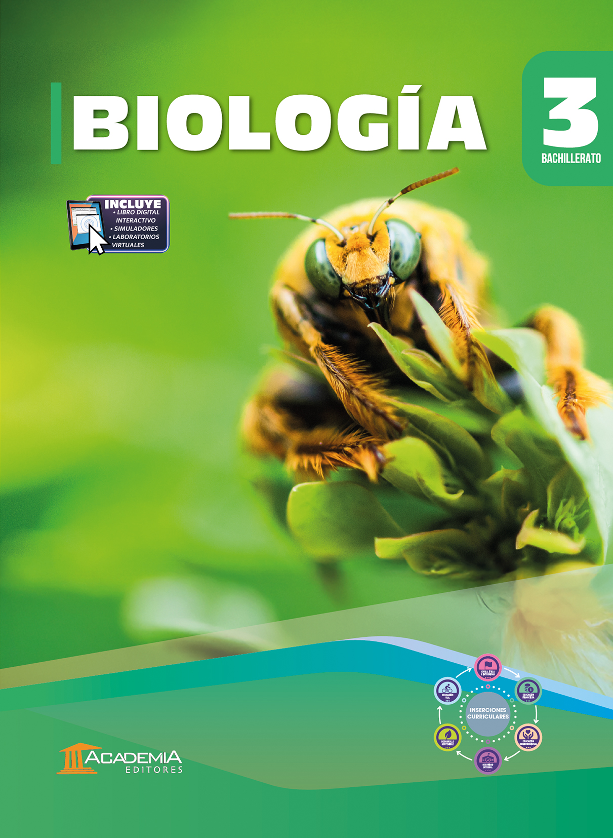 Portada de Biología 3 Bachillerato - Inserciones Curriculares