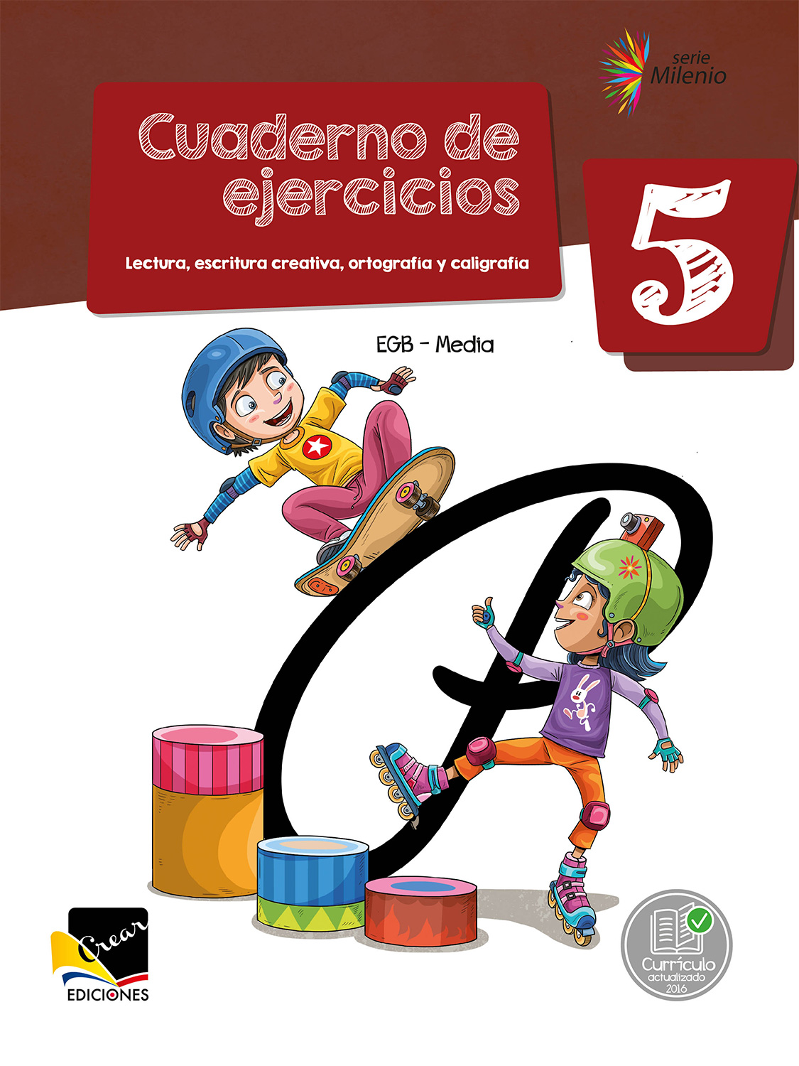 Cuaderno de ejercicios: Lectura, escritura creativa, ortografía y caligrafía 5 EGB