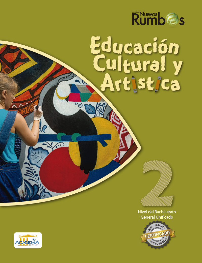 Portada de Educación Cultural y Artística 2 BGU