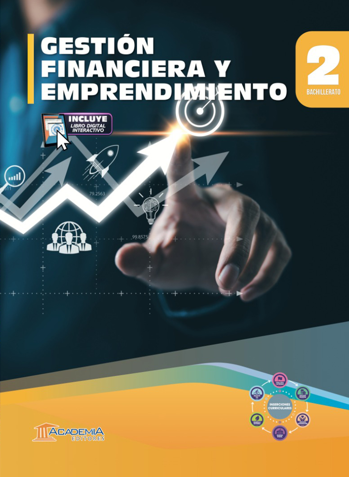 Portada de Gestión Financiera y Emprendimiento 2 Bachillerato - Inserciones Curriculares