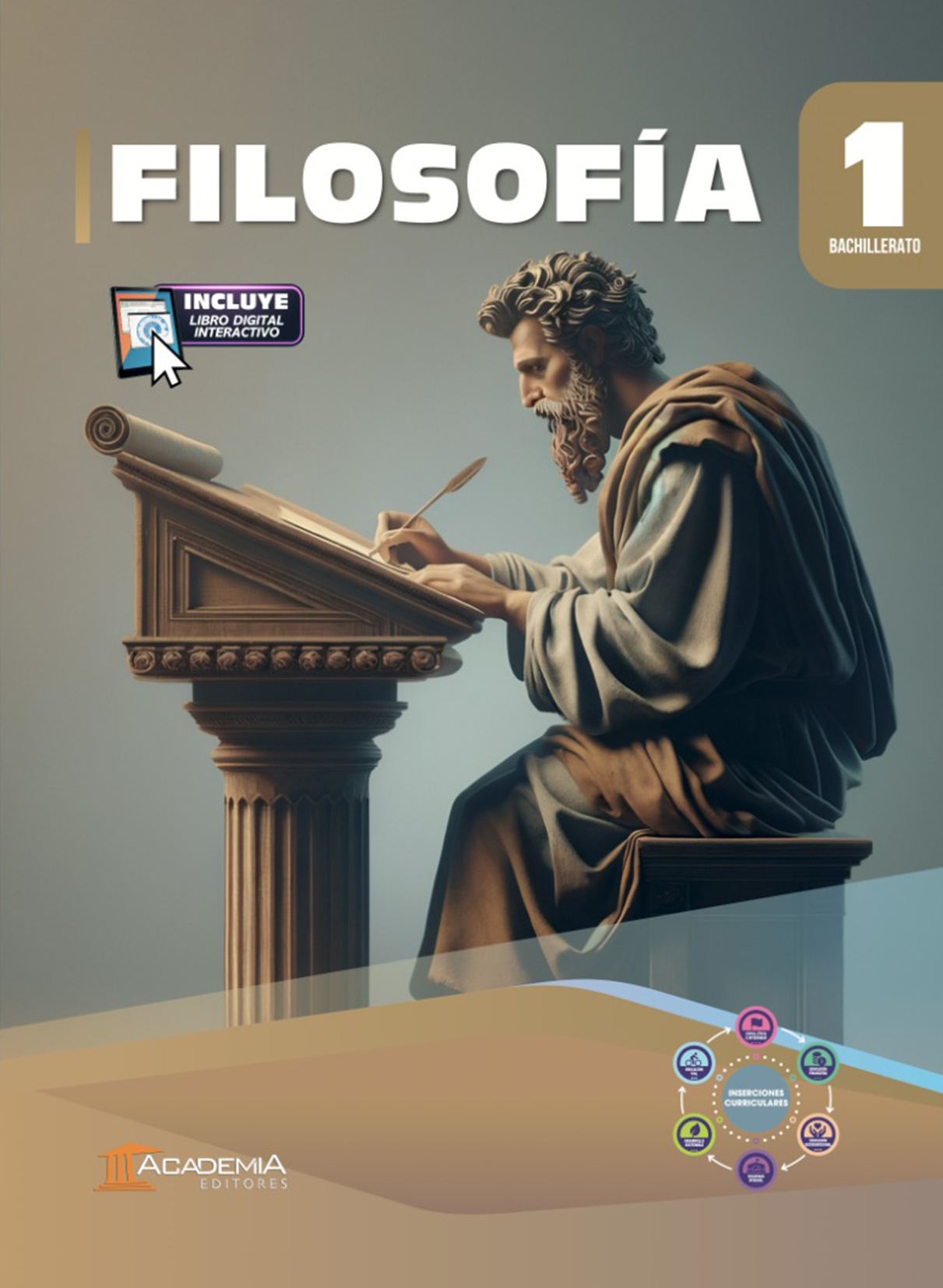 Portada de Filosofía 1 Bachillerato - Inserciones Curriculares