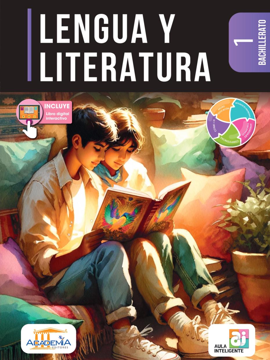 Portada de Lenguaje y Comunicación 1 - Aula Inteligente Bachillerato