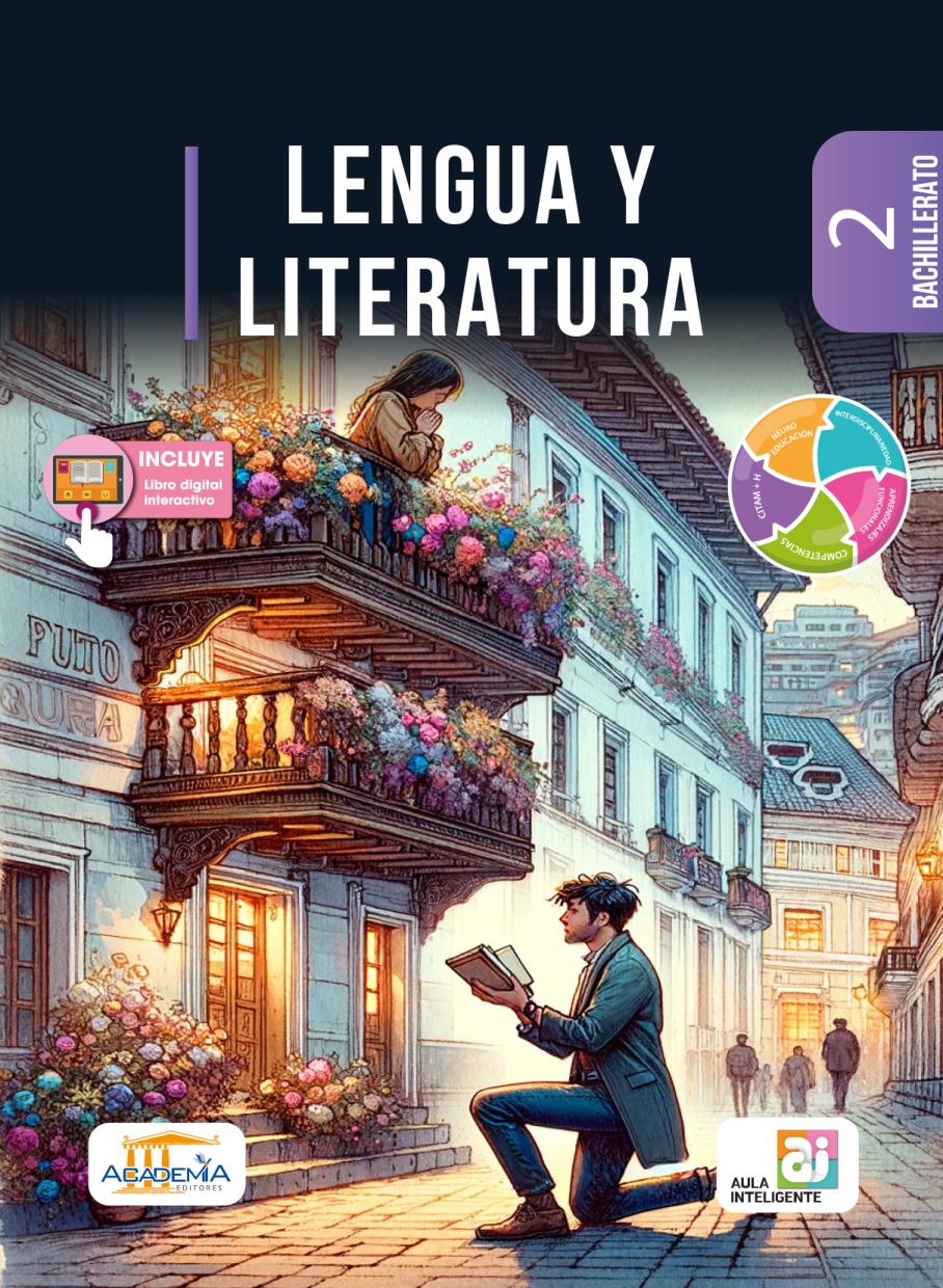 Portada de Lenguaje y Comunicación 2 - Aula Inteligente Bachillerato