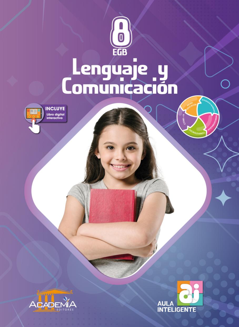 Portada de Lenguaje y Comunicación 8 EGB - Aula Inteligente