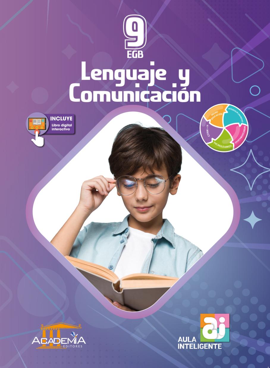 Portada de Lenguaje y Comunicación 9 EGB - Aula Inteligente