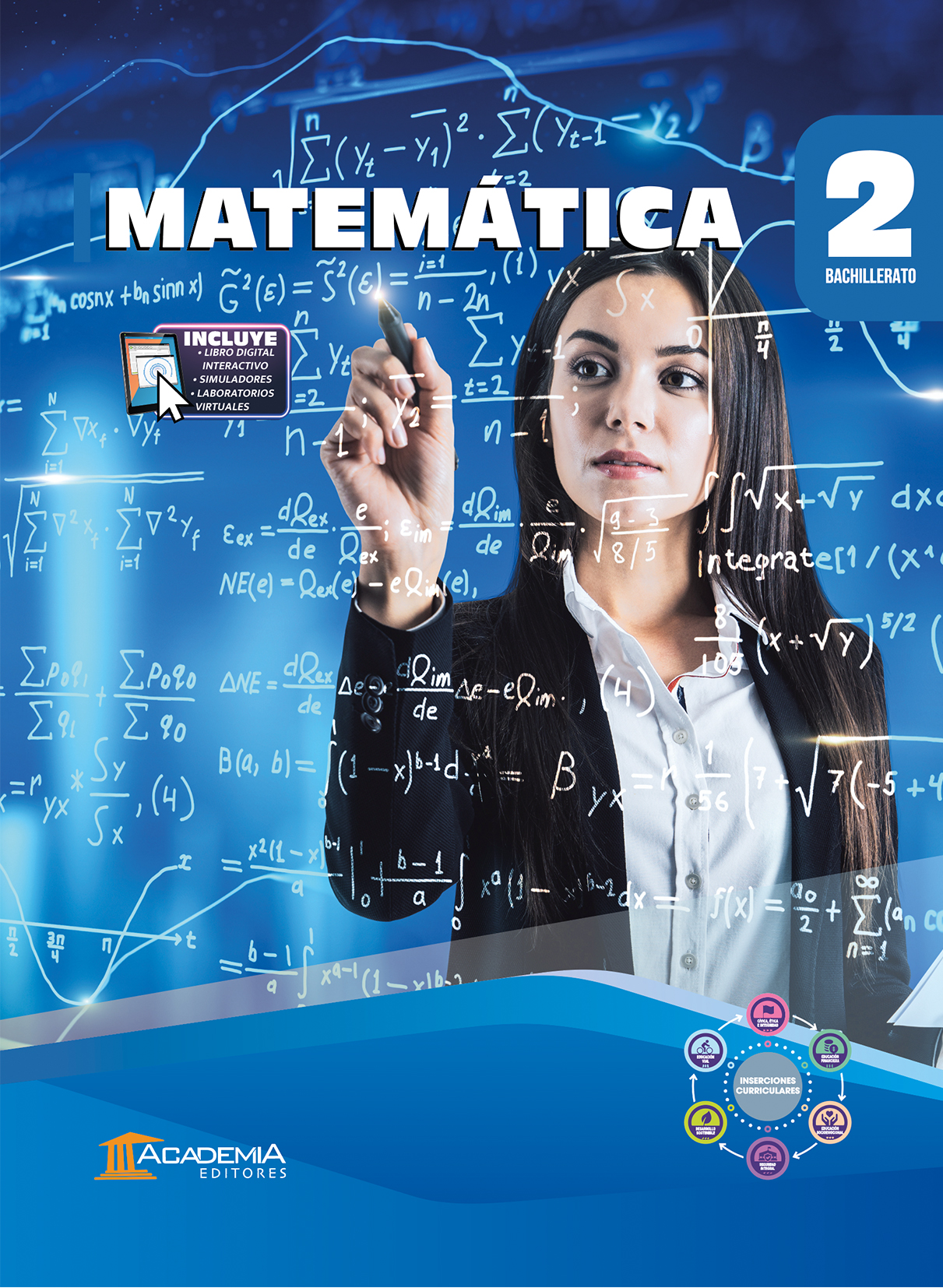 Portada de Matemática 2 Bachillerato - Inserciones Curriculares