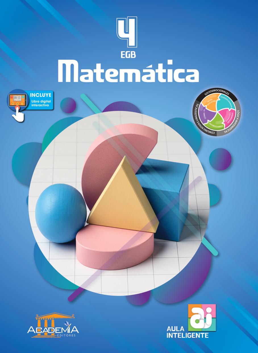 Portada de Matemática 4 EGB - Aula Inteligente