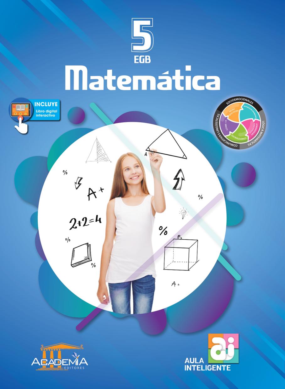 Portada de Matemática 5 EGB - Aula Inteligente
