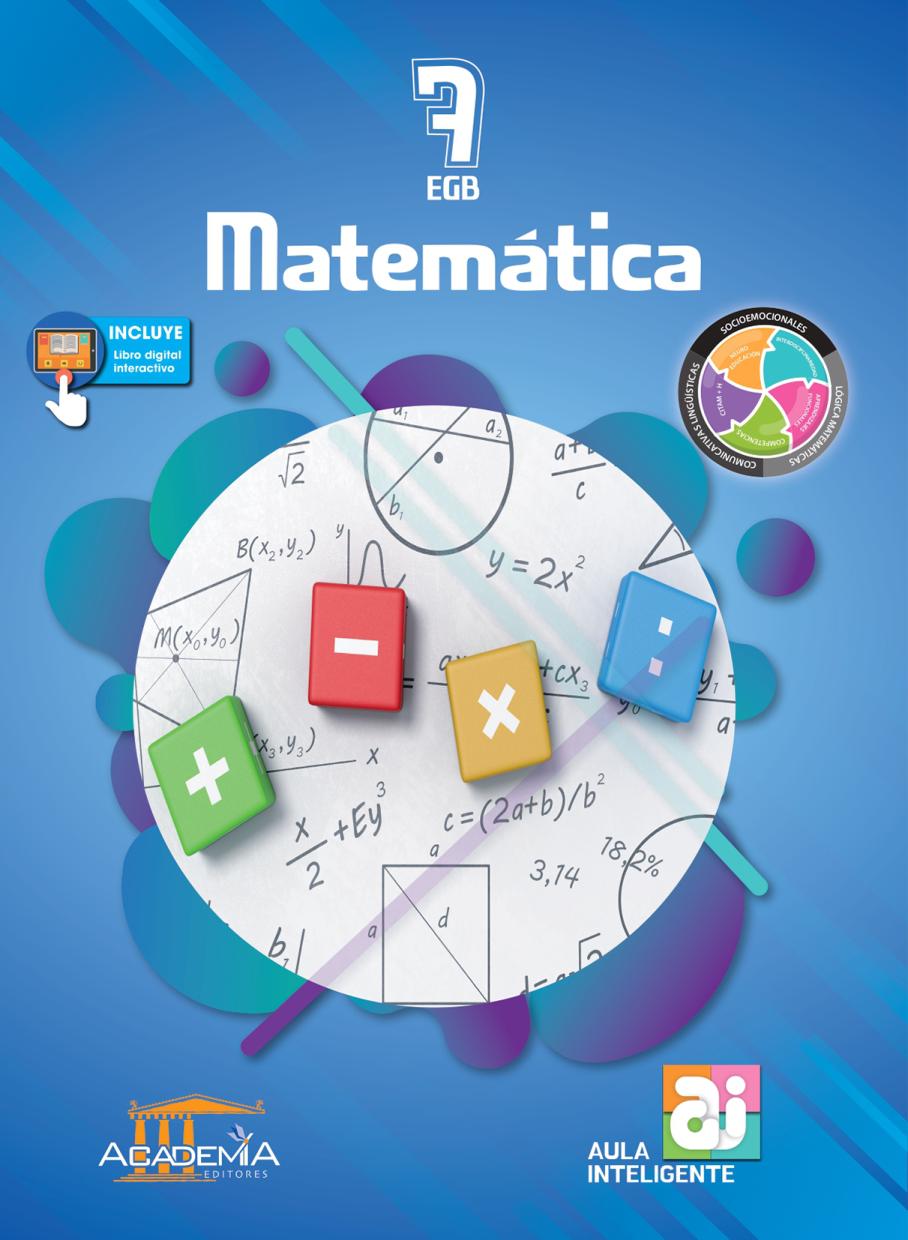 Portada de Matemática 7 EGB - Aula Inteligente