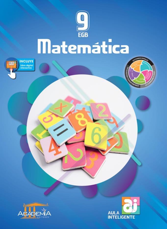 Portada de Matemática 9 EGB - Aula Inteligente