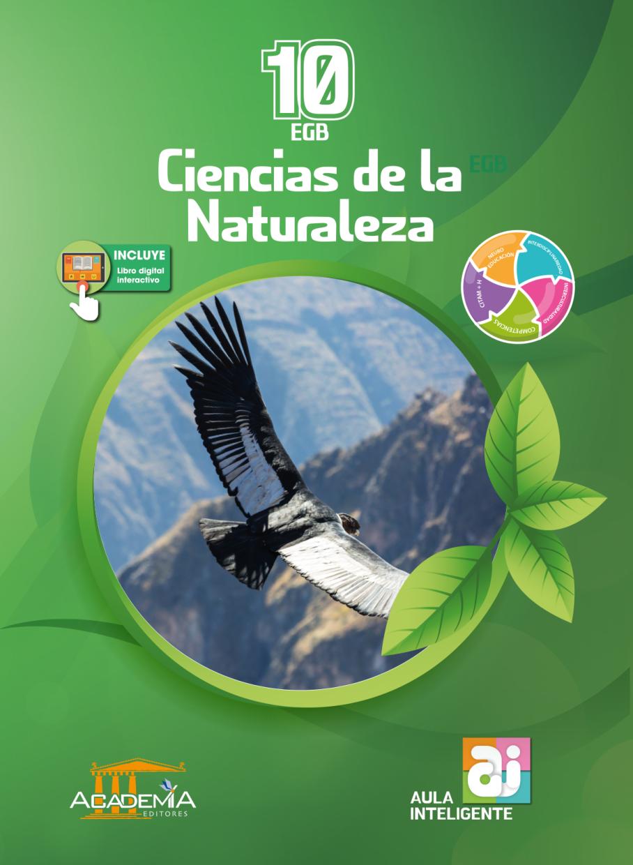 Portada de Ciencias de la  Naturaleza 10 EGB - Aula Inteligente
