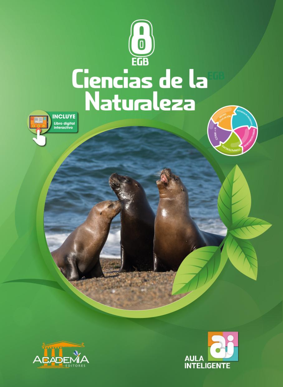 Portada de Ciencias de la  Naturaleza 8 EGB - Aula Inteligente
