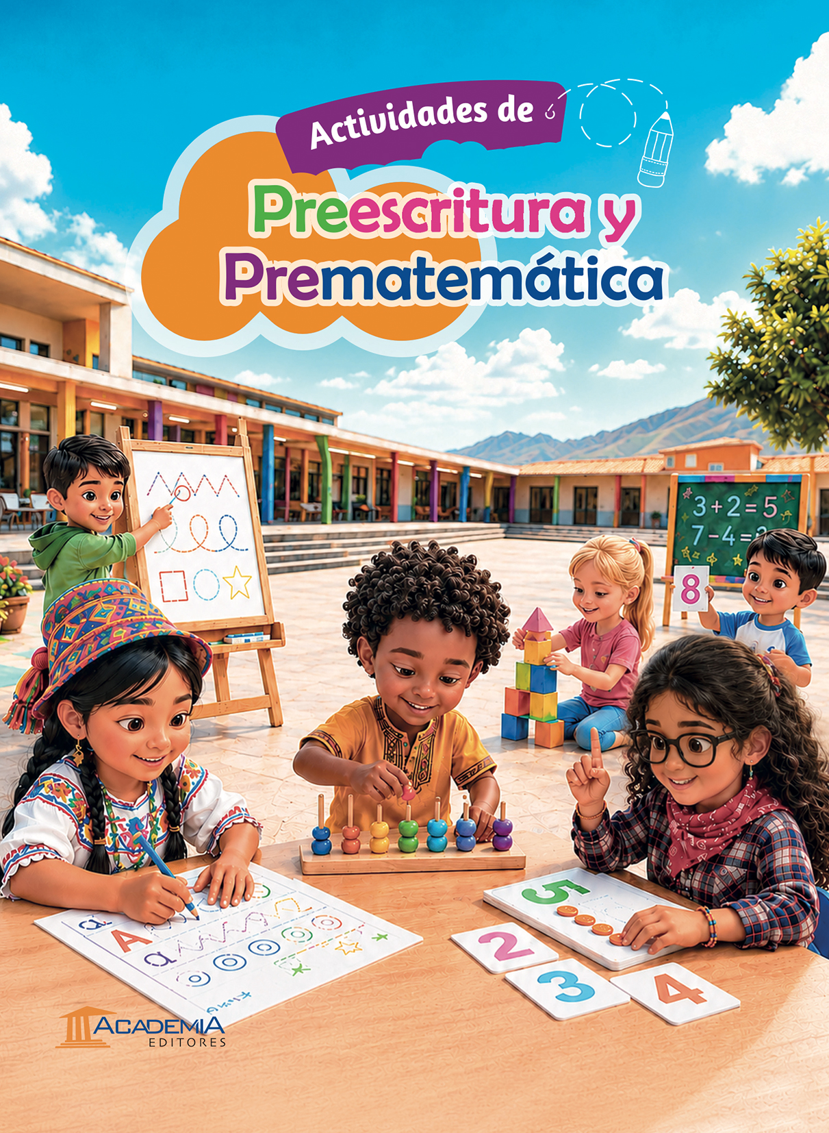 Portada de Actividades de preescritura y prematemática