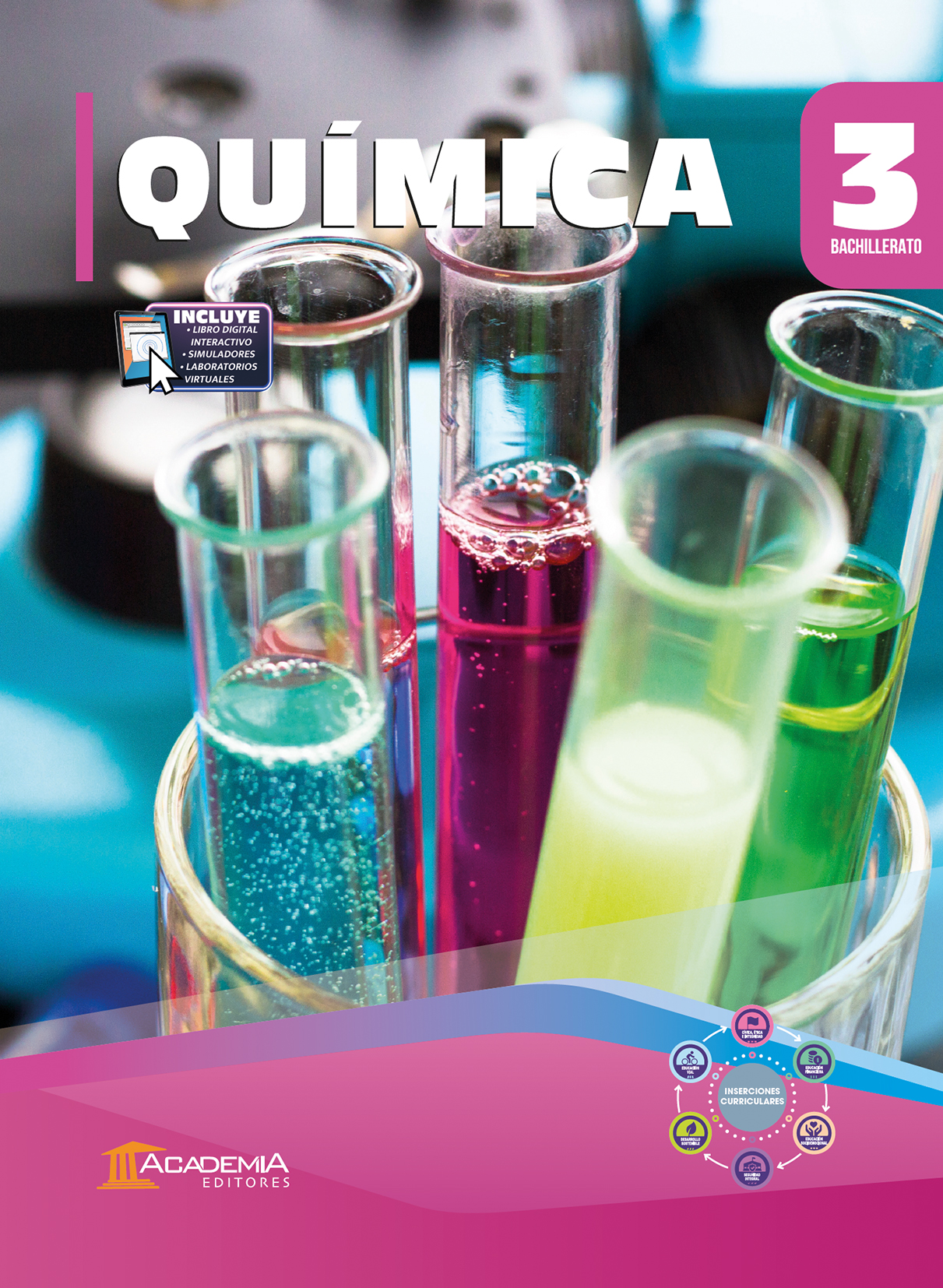Portada de Química 3 Bachillerato - Inserciones Curriculares